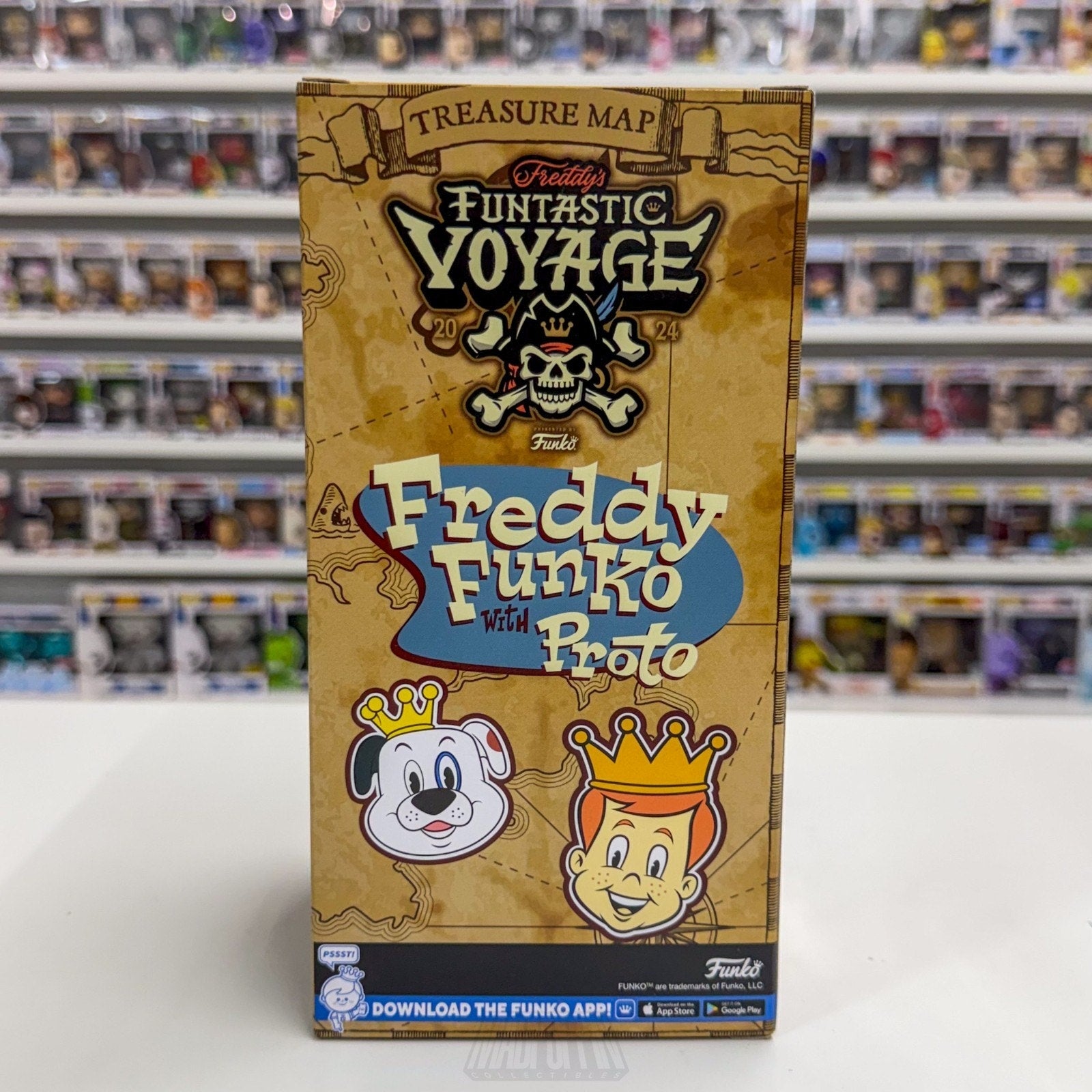 Funko Wacky Wobbler Fundays Funtastic Voyage Freddy Proto Metallic Vinyl Figure