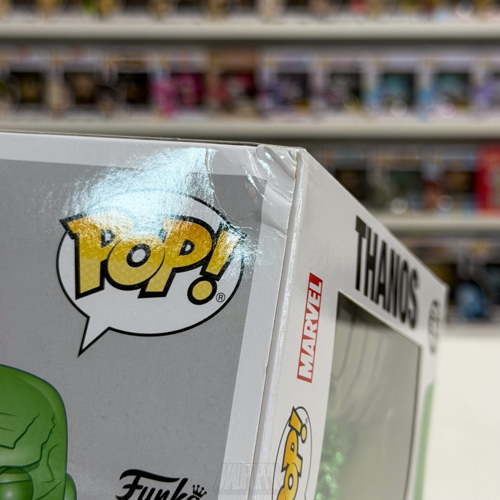 Funko Pop Marvel Avengers Infinity War Thanos Walmart Green Chrome 289 Figure