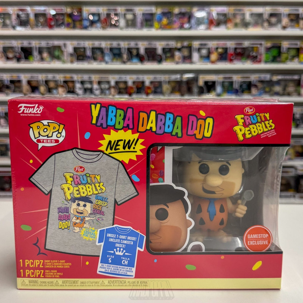 Funko Pop Animation Fred Flintstone w/Spoon Small Tee GameStop 146 Vinyl Figure
