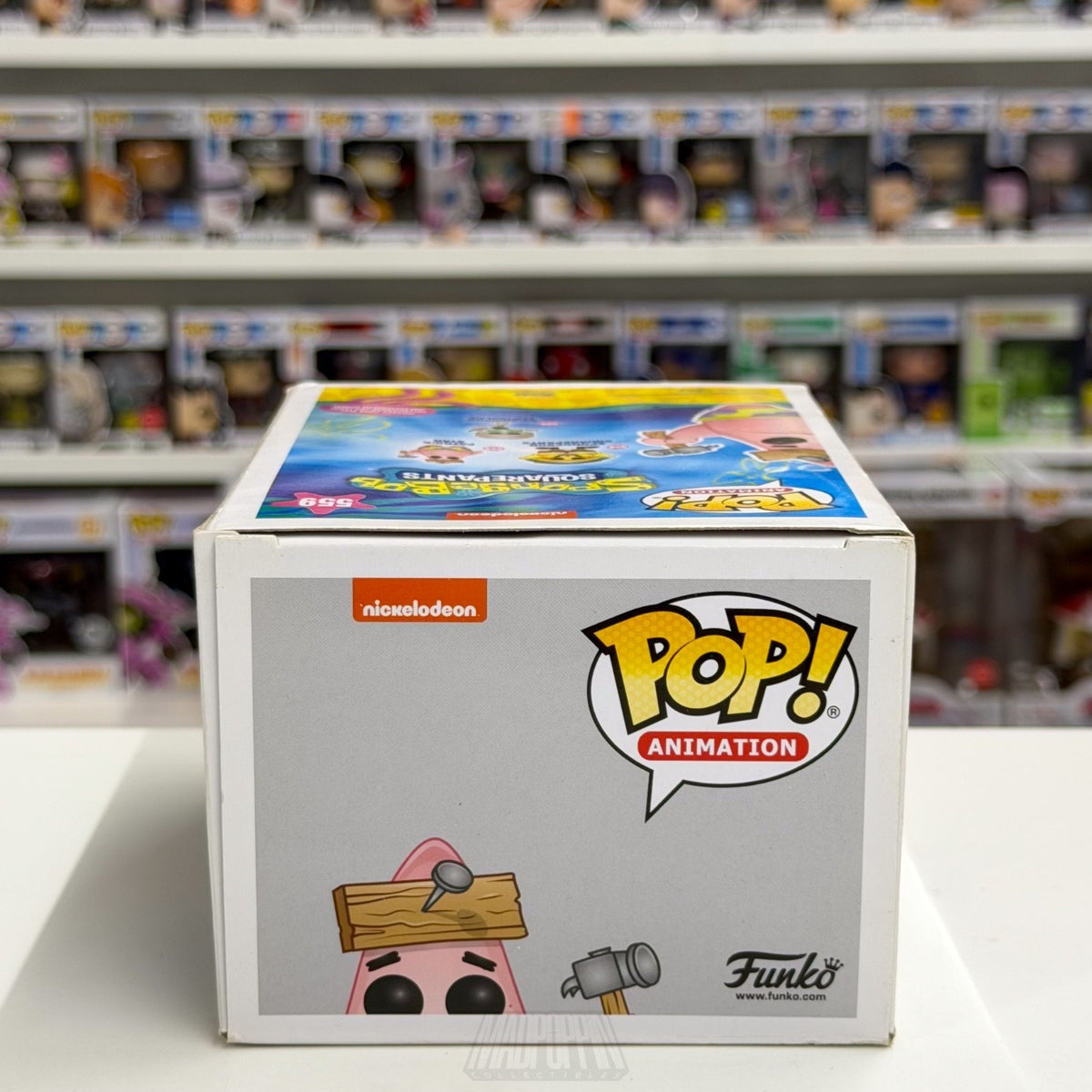 Funko Pop Animation SpongeBob SquarePants Patrick Star w/Hammer 559 Vinyl Figure