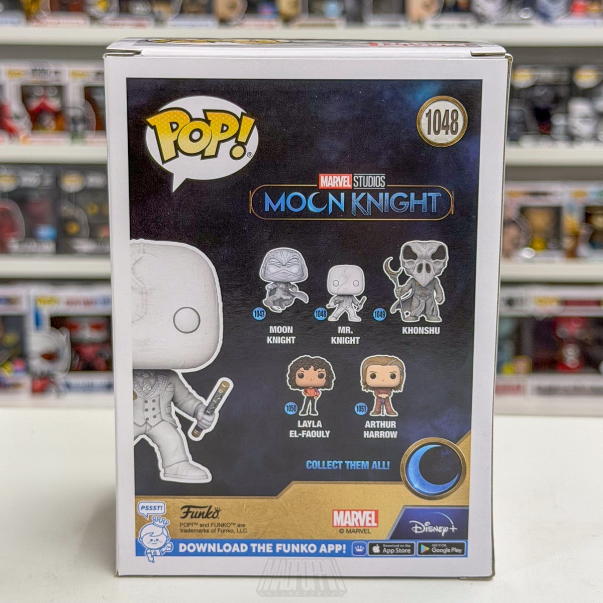 Funko Pop Marvel Mr Moon Knight Walmart Glow 1048 MCU Disney Show Vinyl Figure