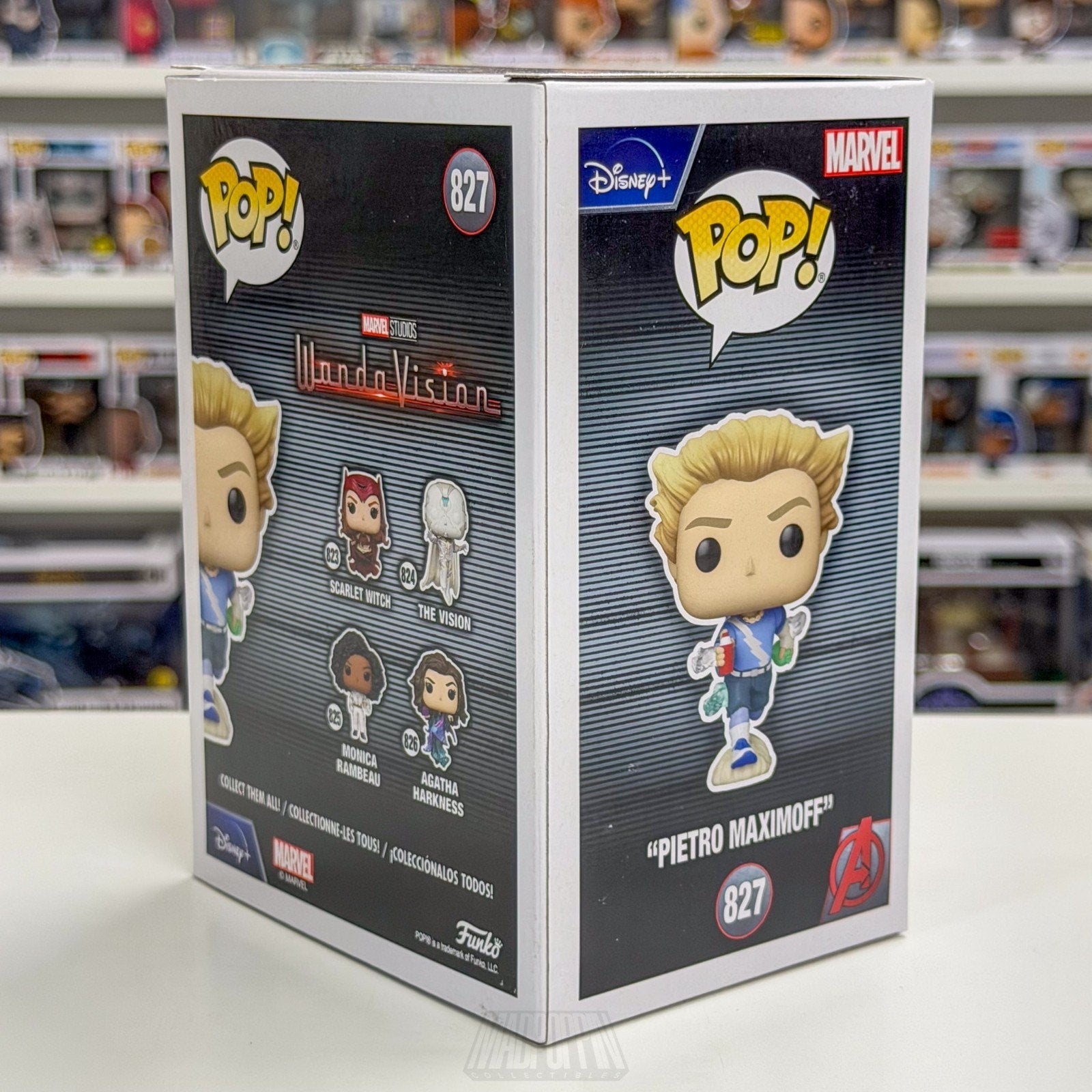 Funko Pop Marvel WandaVision Pietro Maximoff Funko Shop 827 Disney+ Vinyl Figure