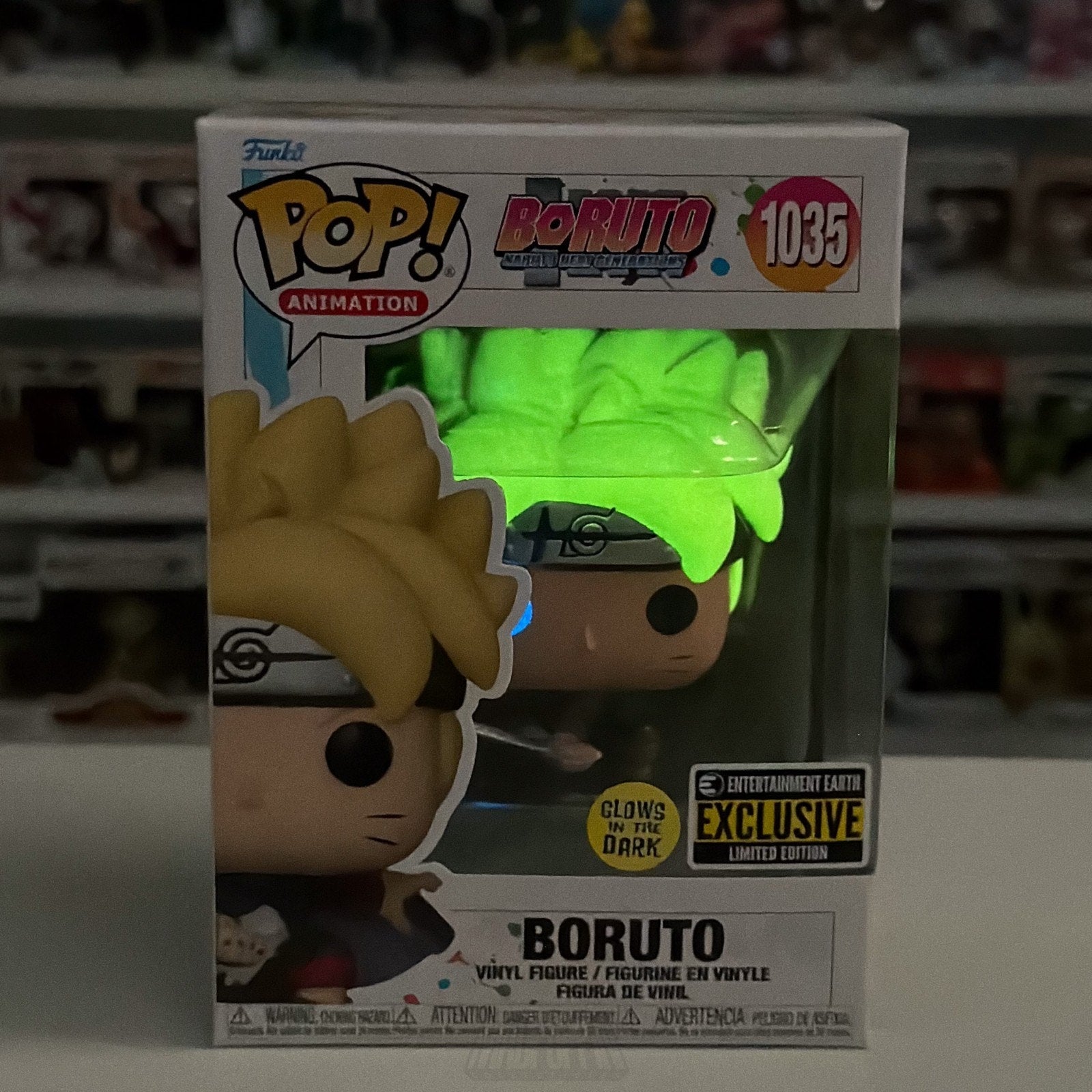 Funko Pop Anime Boruto Naruto Next Gen Glow Entertainment Earth 1035 Toy Figure