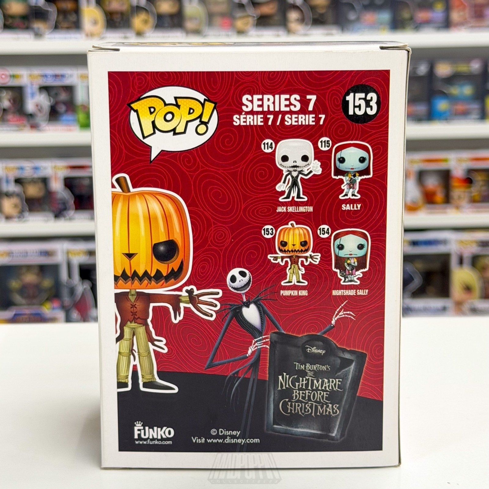 Funko Pop Disney Nightmare Before Christmas Pumpkin King 153 Jack Vinyl Figure