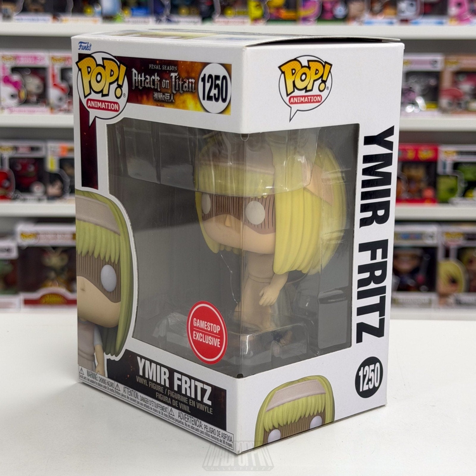 Funko Pop Anime Attack on Titan Ymir Fritz GameStop 1250 Japan Manga Toy Figure