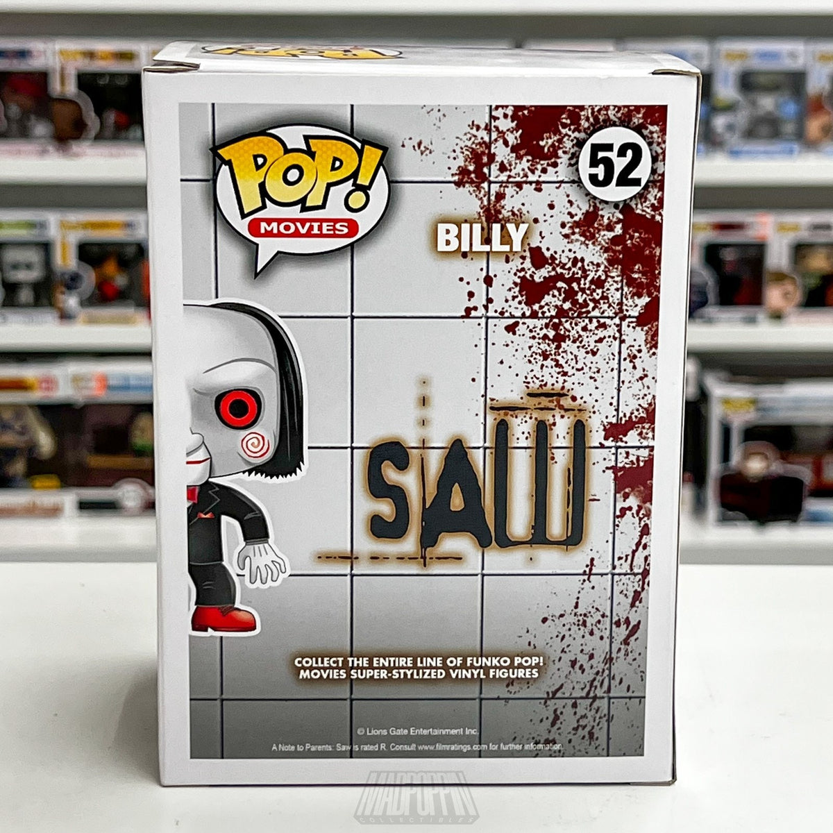 Funko Pop Movies Saw Billy 52 Signed Auto Tobin Bell JSA Vaulted Horror Figure