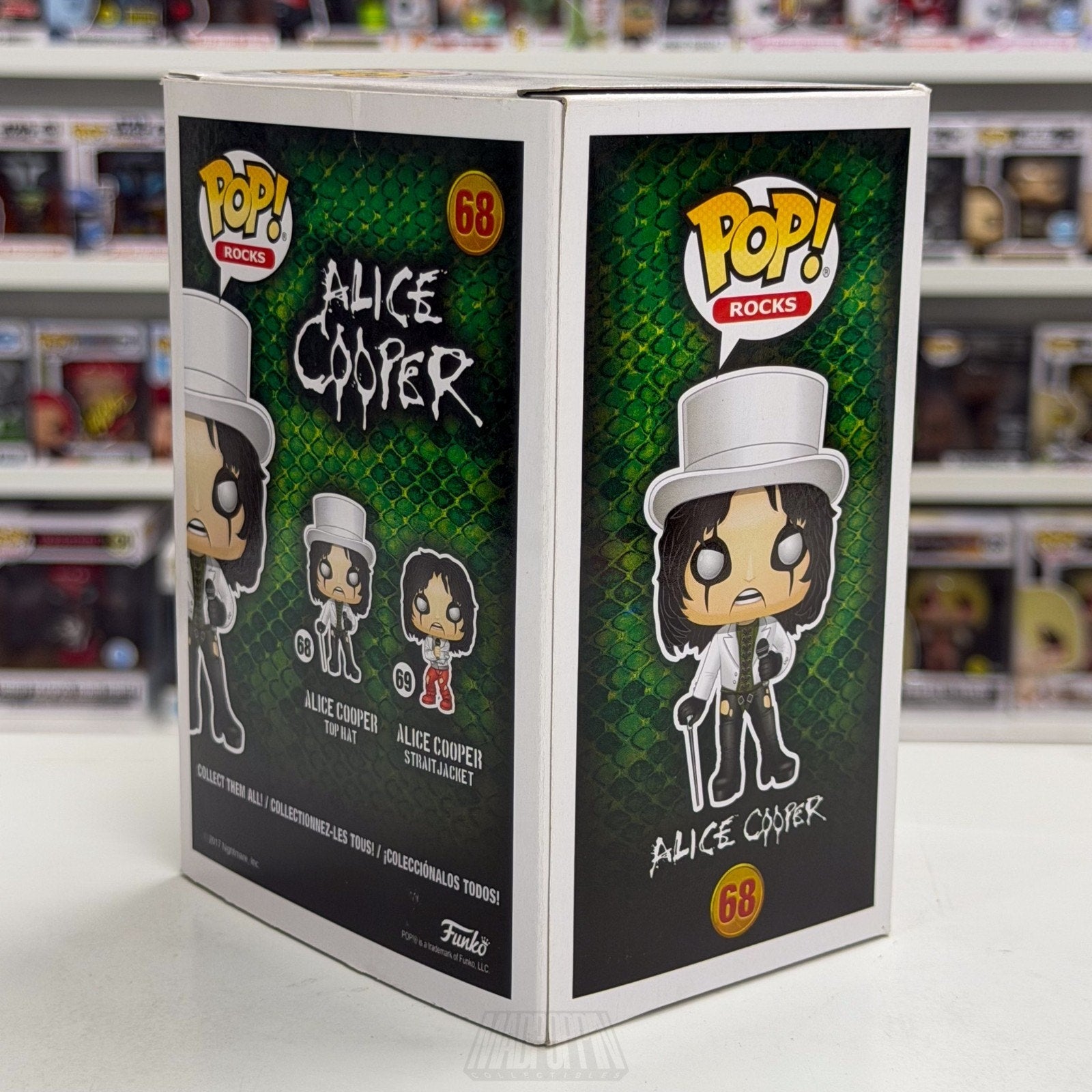 Funko Pop Rocks Alice Cooper 68 Music Hard Shock Glam Heavy Metal Vinyl Figure