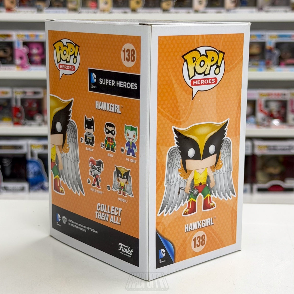 Funko Pop DC Legion of Collectors Super Heroes Hawkgirl 138 Golden Vinyl Figure