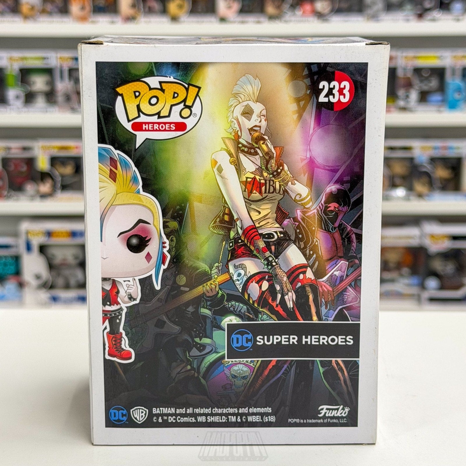 Funko Pop DC Super Heroes Harley Quinn Skullbags Hot Topic 233 Toy Vinyl Figure