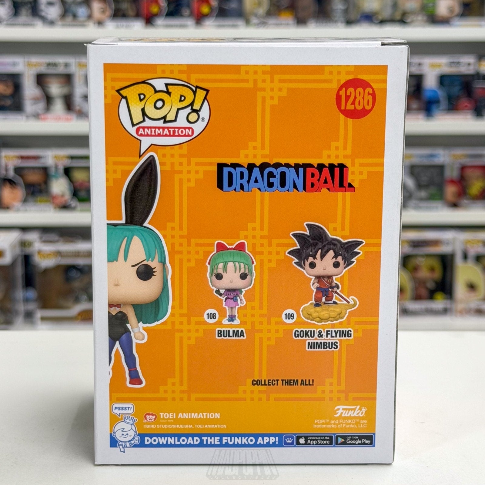 Funko Pop Anime Dragon Ball Bulma Bunny FYE 1286 Japanese Manga Toy Vinyl Figure