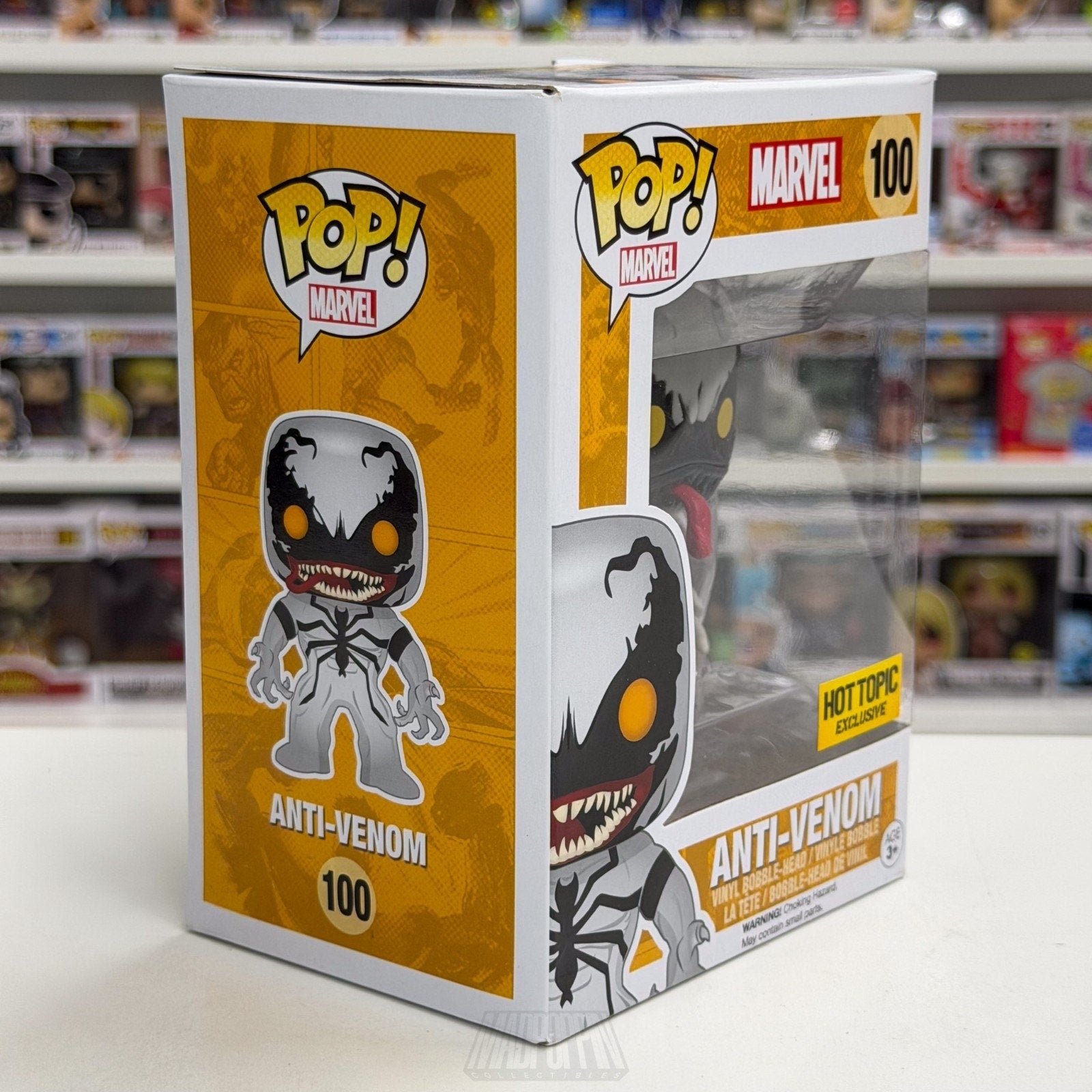 Funko Pop Marvel Anti-Venom Hot Topic Exclusive 100 Symbiote Spider Vinyl Figure