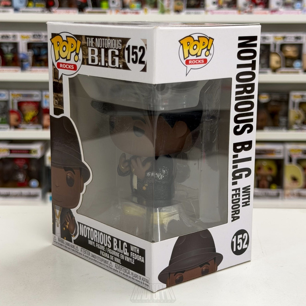 Funko Pop Rocks Notorious B.I.G. w/Fedora 152 Music Rap Hip Hop NYC Vinyl Figure