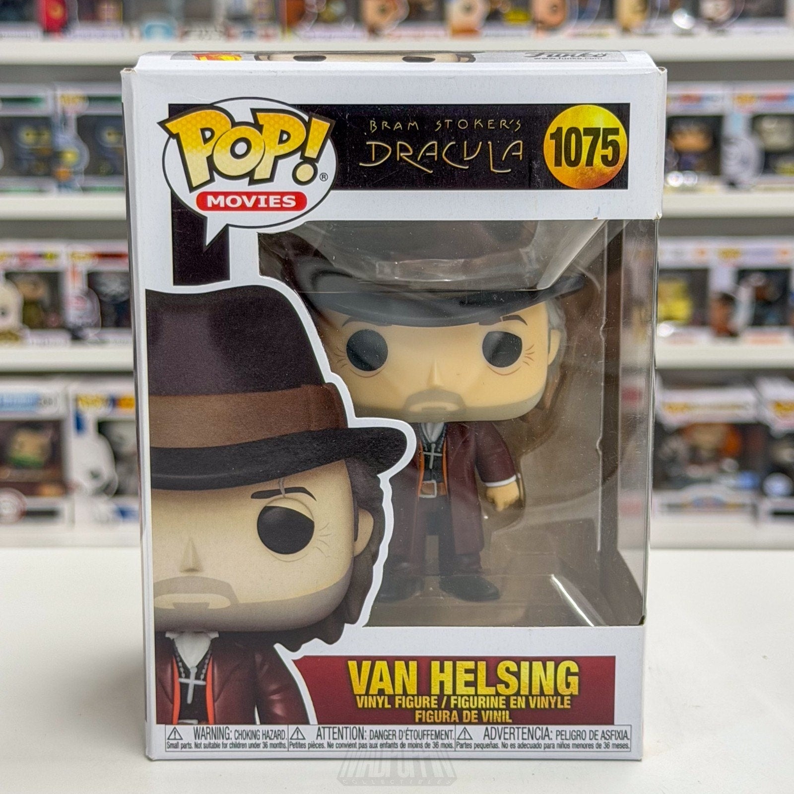 Funko Pop Movies Bram Stokers Dracula Van Helsing 1075 Horror Vampire Toy Figure