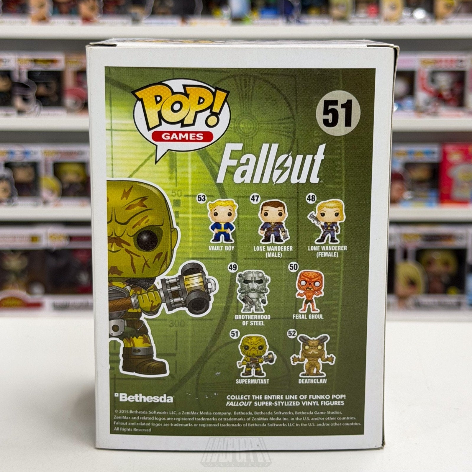 Funko Pop Games Fallout Super Mutant 51 Post-Apocalyptic Humanoid Vinyl Figure