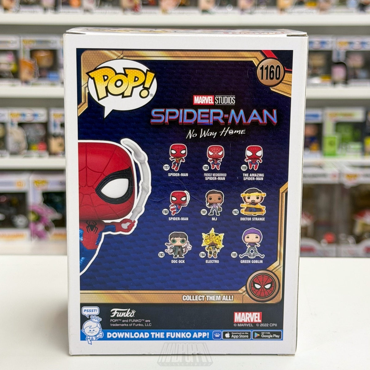 Funko Pop Marvel No Way Home Spider-Man Finale Suit Metallic 1160 Vinyl Figure