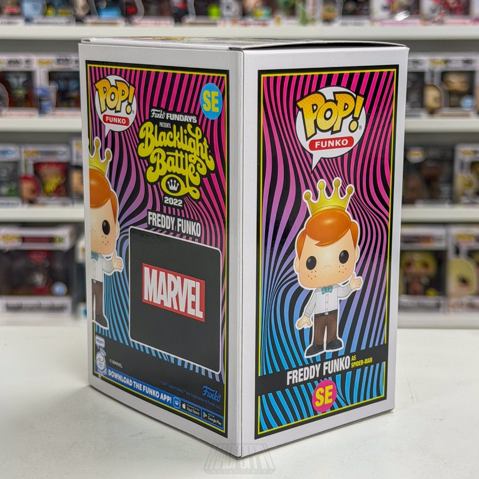 Funko Pop Fundays Blacklight Battle Spider-Man LE 4000 SE Marvel Vinyl Figure