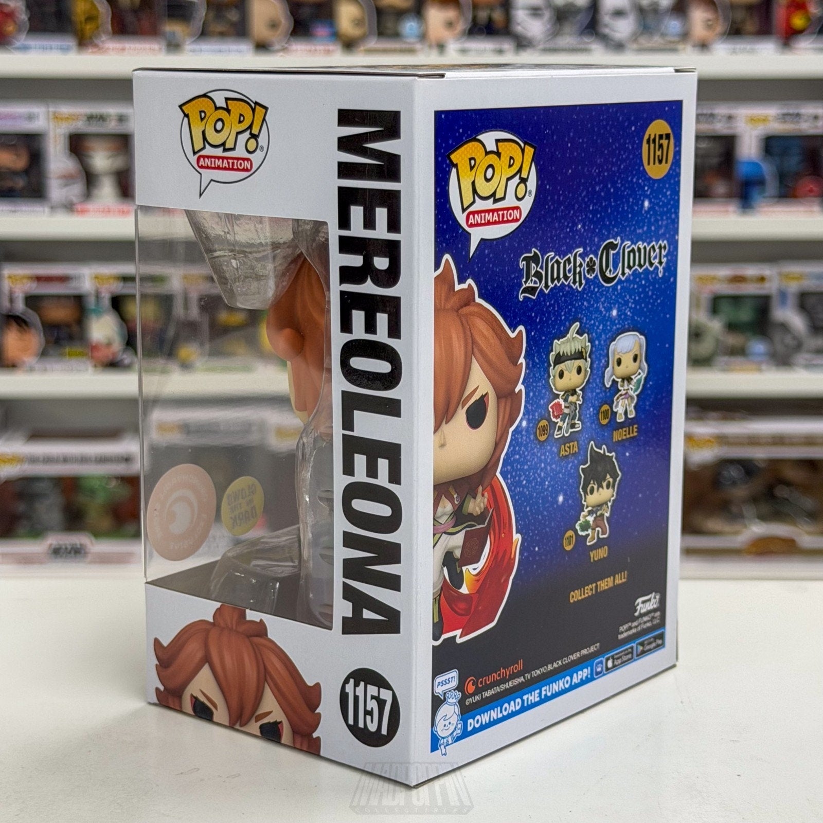 Funko Pop Anime Black Clover Mereoleona Glow Crunchyroll 1157 Manga Toy Figure