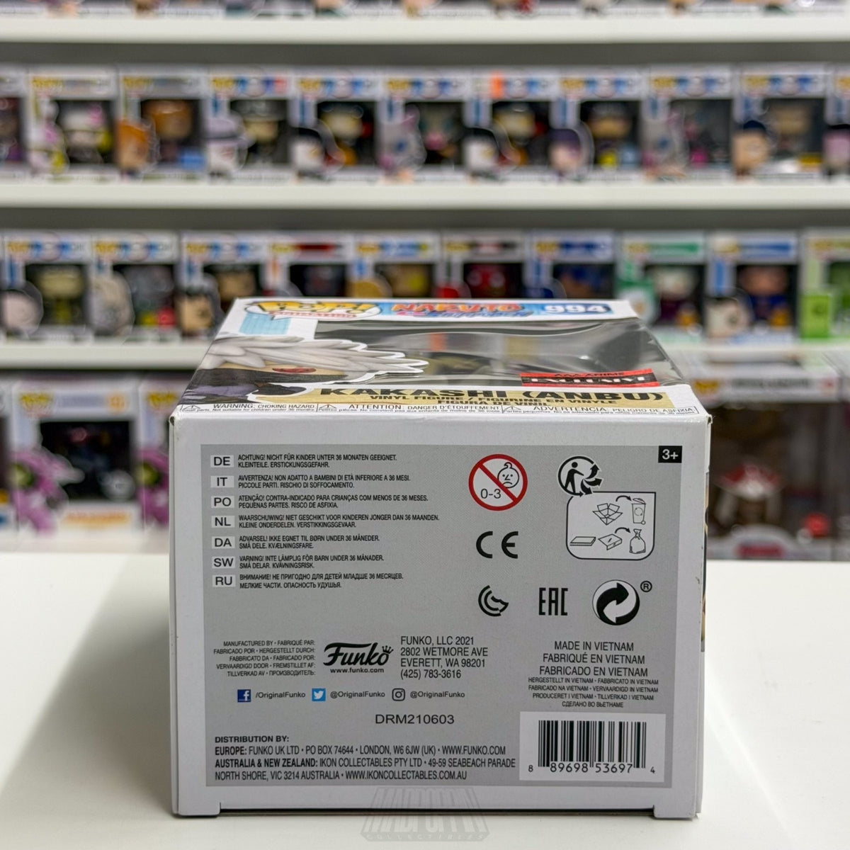 Funko Pop Anime Naruto Kakashi Hatake Anbu AAA Exclusive 994 Manag Vinyl Figure