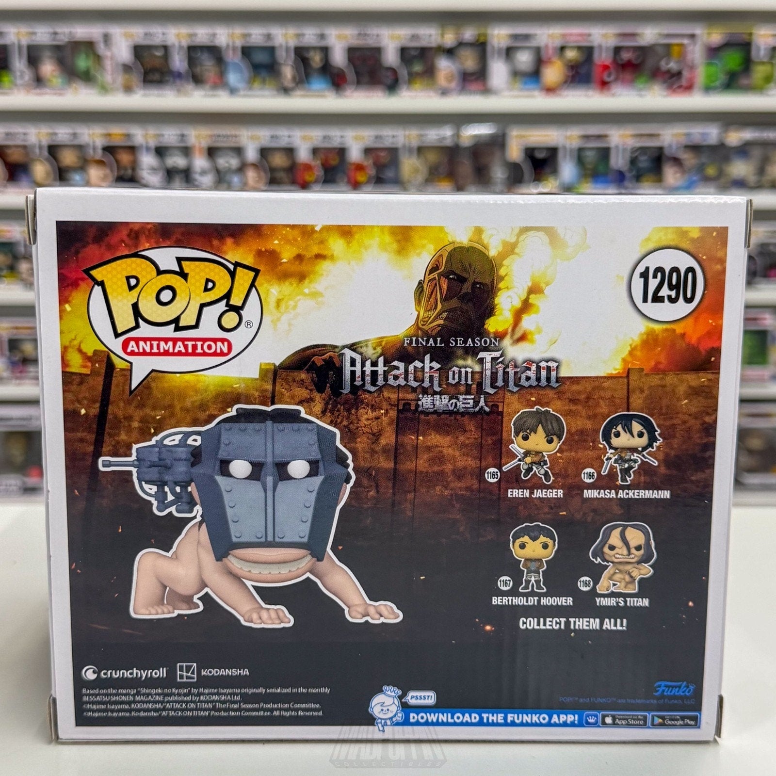 Funko Pop Anime Attack on Titan Cart Titan 6" Specialty Series 1290 Vinyl Figure