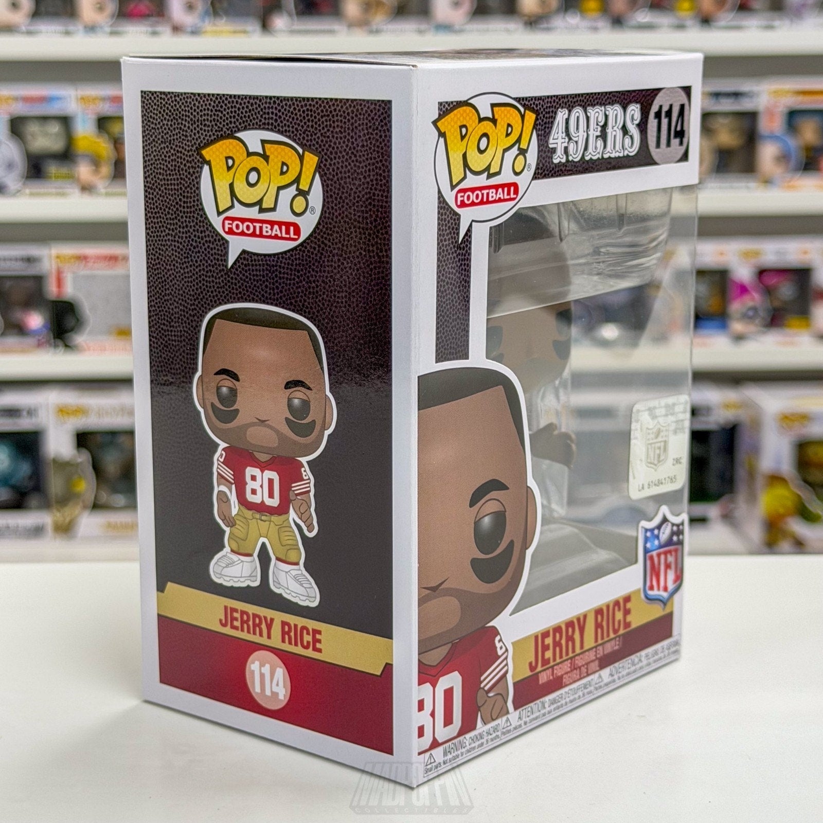 Funko Pop NFL Football San Francisco 49ers Jerry Rice 114 Vaulted Vinyl Figure