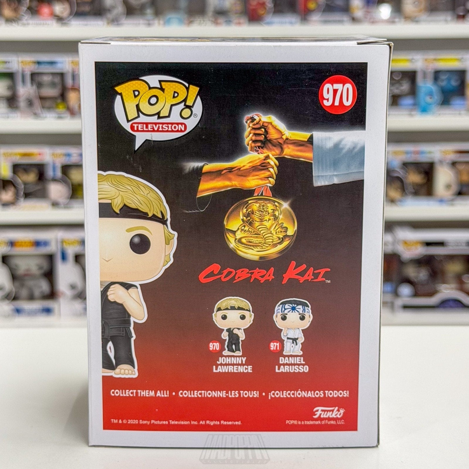 Funko Pop TV Cobra Kai Johnny Lawrence 970 Karate Kid Martial Arts Vinyl Figure
