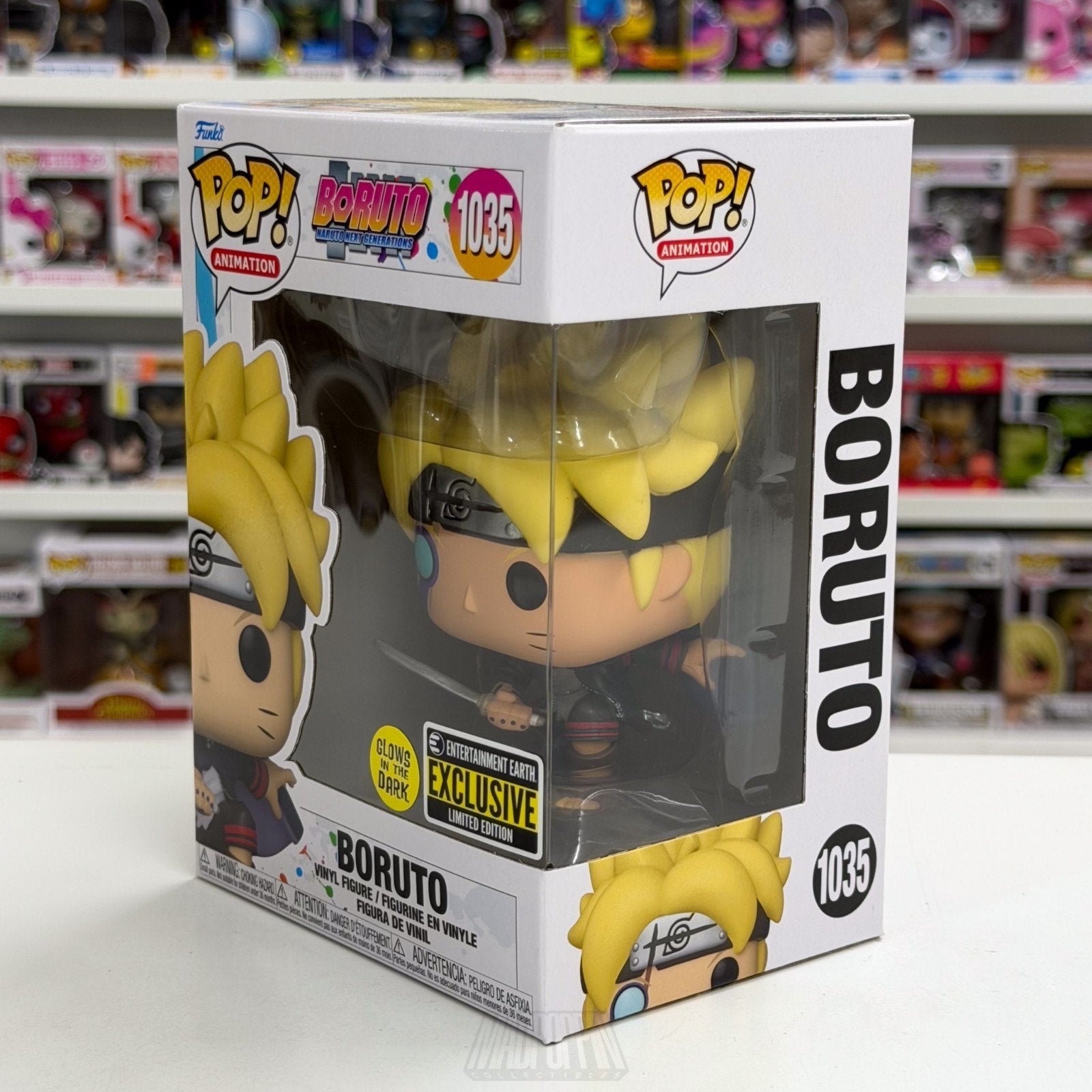 Funko Pop Anime Boruto Naruto Next Gen Glow Entertainment Earth 1035 Toy Figure