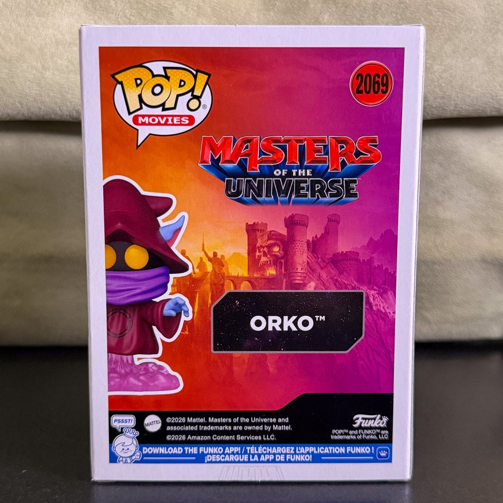 Funko Pop Movies Masters of the Universe Orko 2069 SDCC 2026 MOTU Vinyl Figure