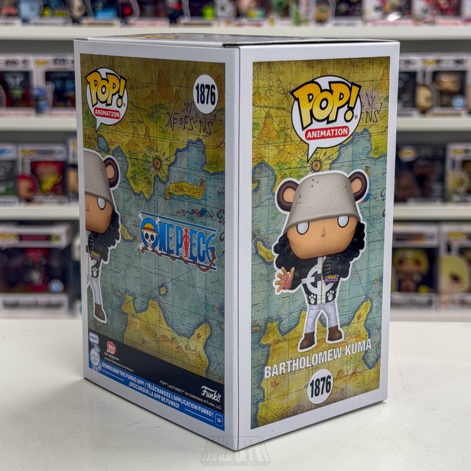 Funko Pop Anime One Piece Bartholomew Kuma WonderCon Official 1876 Manga Figure