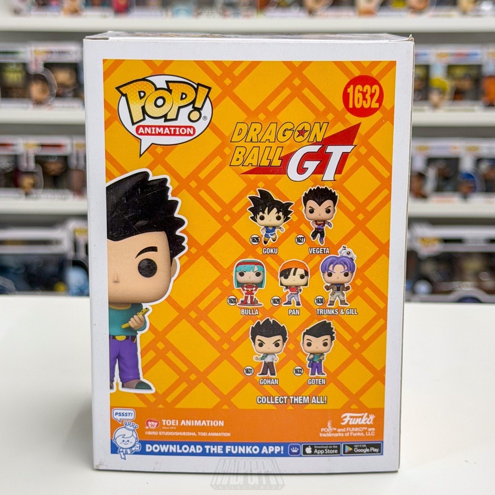 Funko Pop Anime Dragon Ball GT Goten 1632 Goku Son Japanese Manga Vinyl Figure
