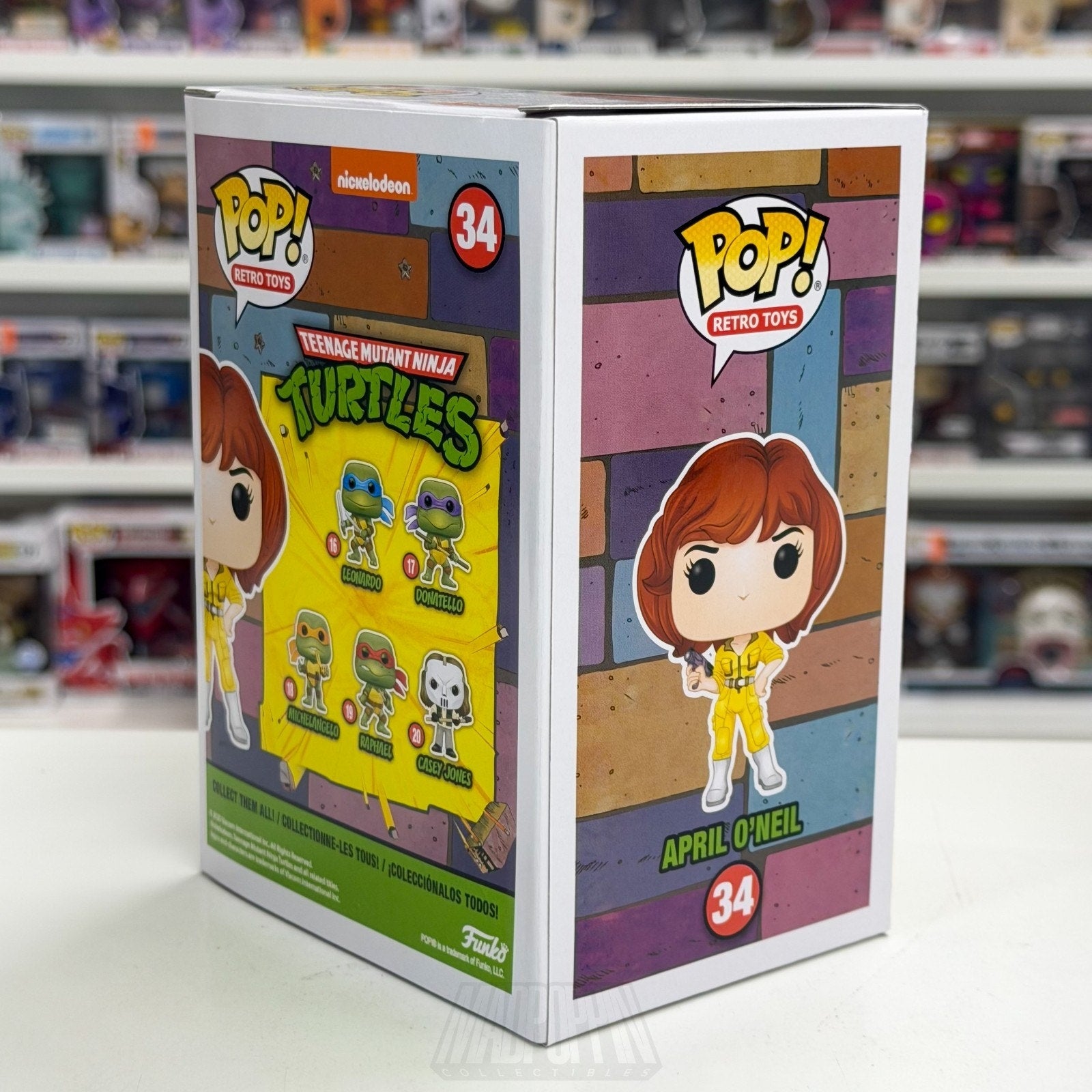 Funko Pop Retro Toys TMNT Turtles April O'Neil Specialty Series 34 Vinyl Figure