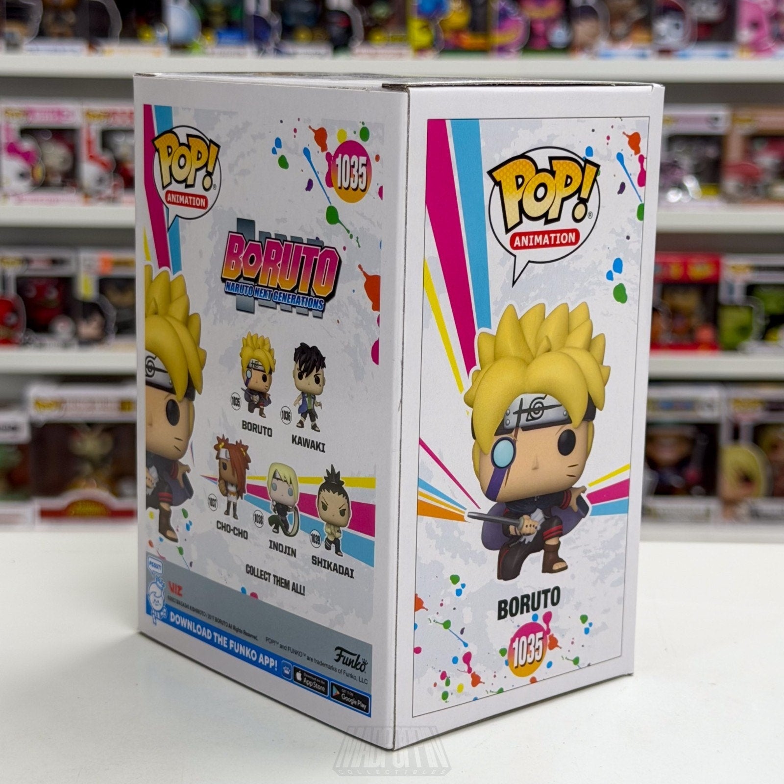 Funko Pop Anime Boruto Naruto Next Gen Glow Entertainment Earth 1035 Toy Figure