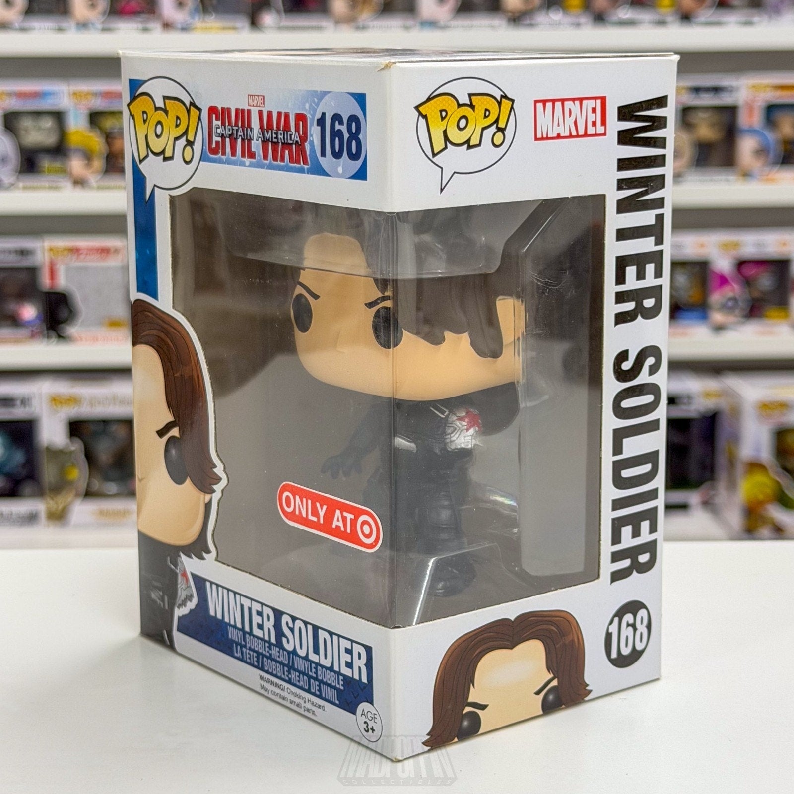 Funko Pop Marvel Civil War Winter Soldier Missing Arm Target 168 Vinyl Figure