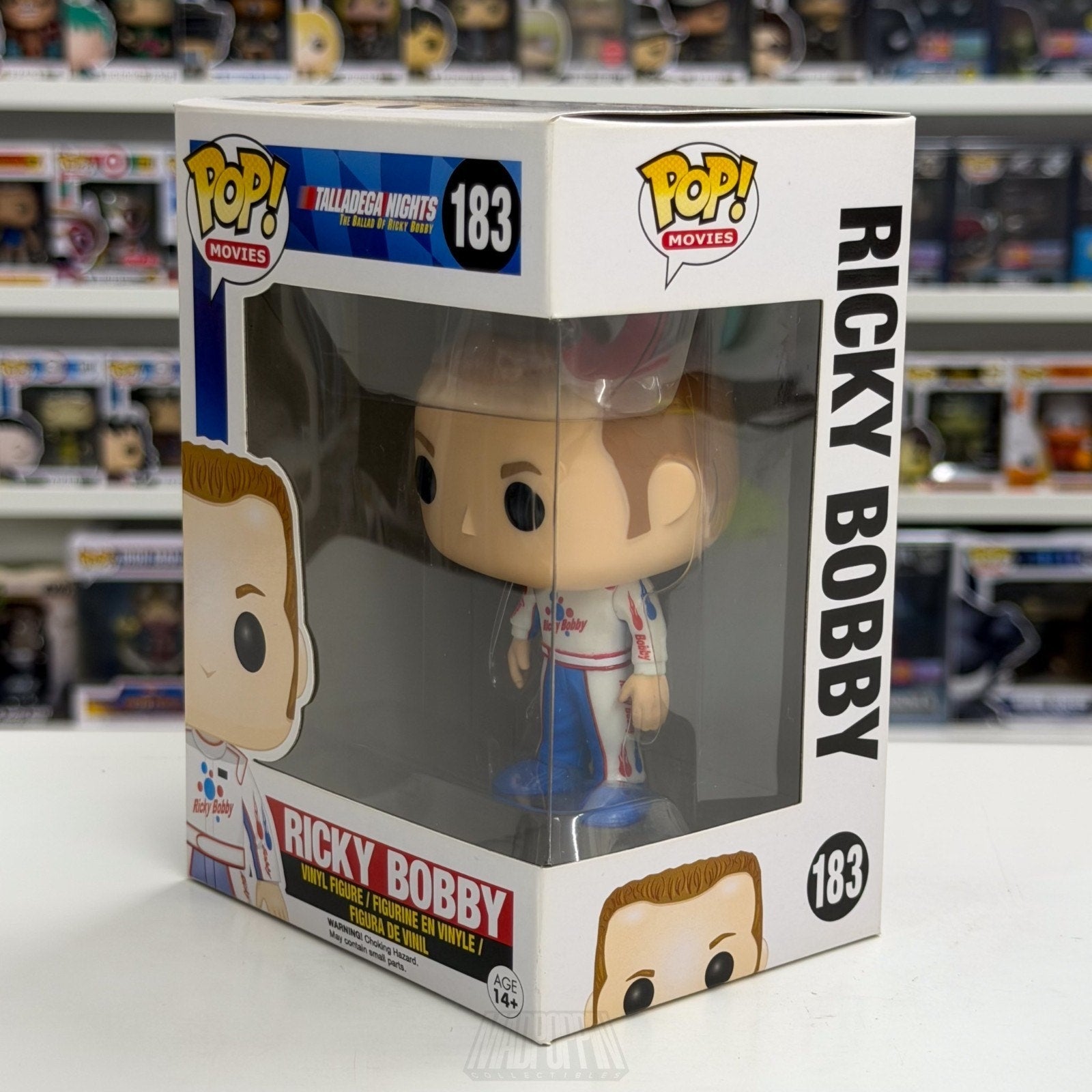 Funko Pop Movies Talladega Nights Ballad Ricky Bobby 183 NASCAR Toy Vinyl Figure