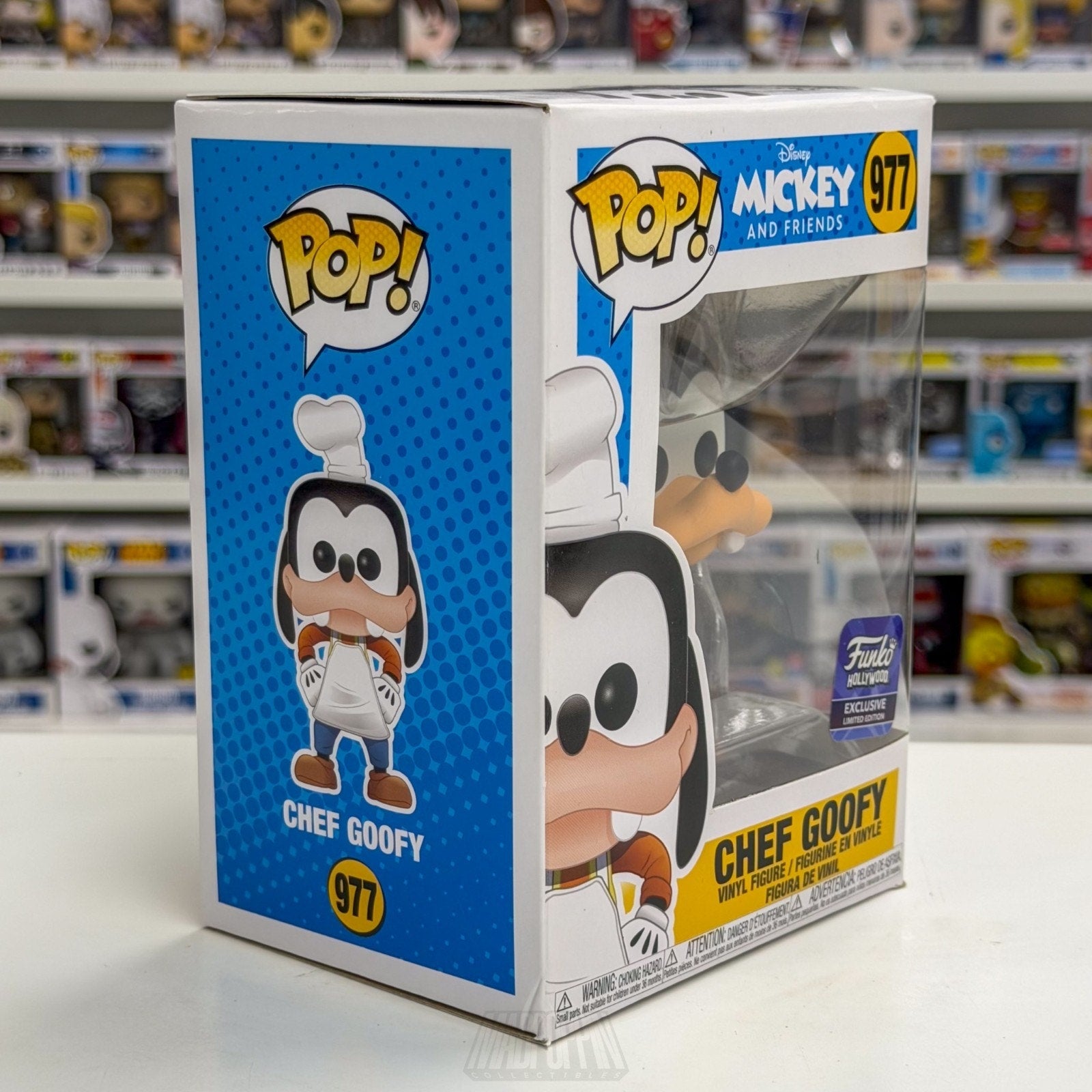 Funko Pop Disney Mickey Friends Chef Goofy Hollywood Exclusive 977 Vinyl Figure