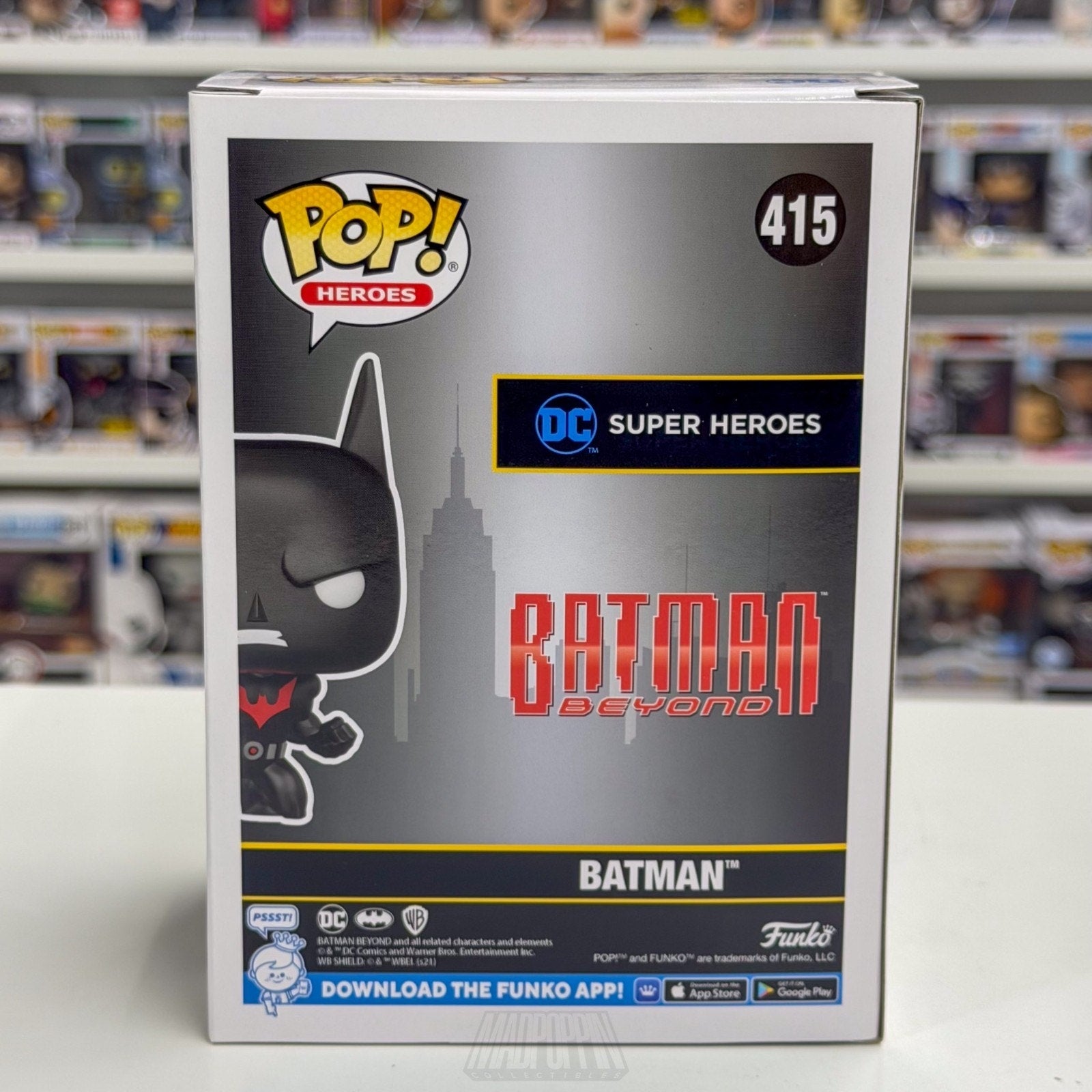 Funko Pop DC Super Heroes Batman Beyond Crouching Funko.com 415 Toy Vinyl Figure