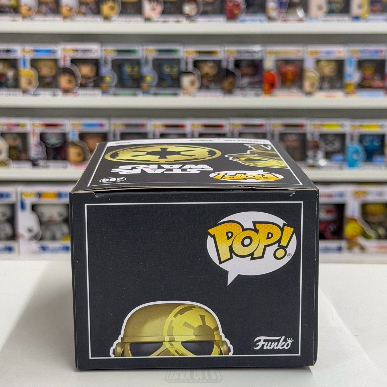 Funko Pop Star Wars Stormtrooper Gold WonderCon 296 Galactic Empire Vinyl Figure
