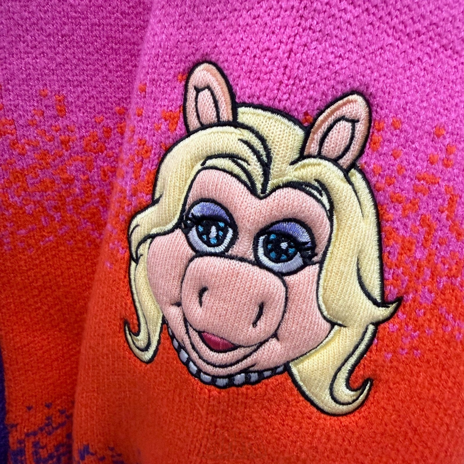 D23 Disney 2026 The Muppet Show Plush Cardigan Sweater 50th Anniversary SMALL