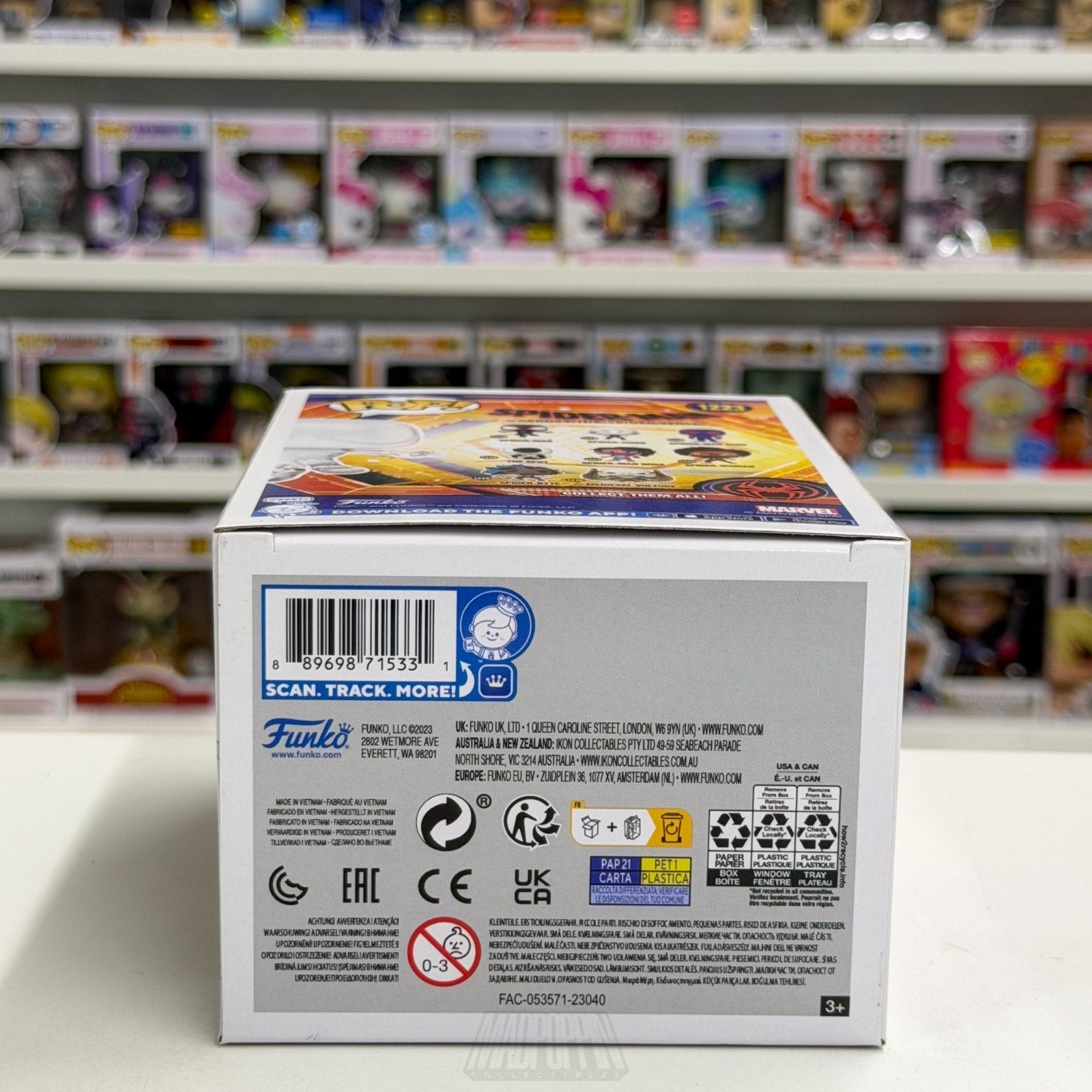 Funko Pop Marvel Spider-Man Leaping Translucent Amazon 1223 MCU Toy Vinyl Figure