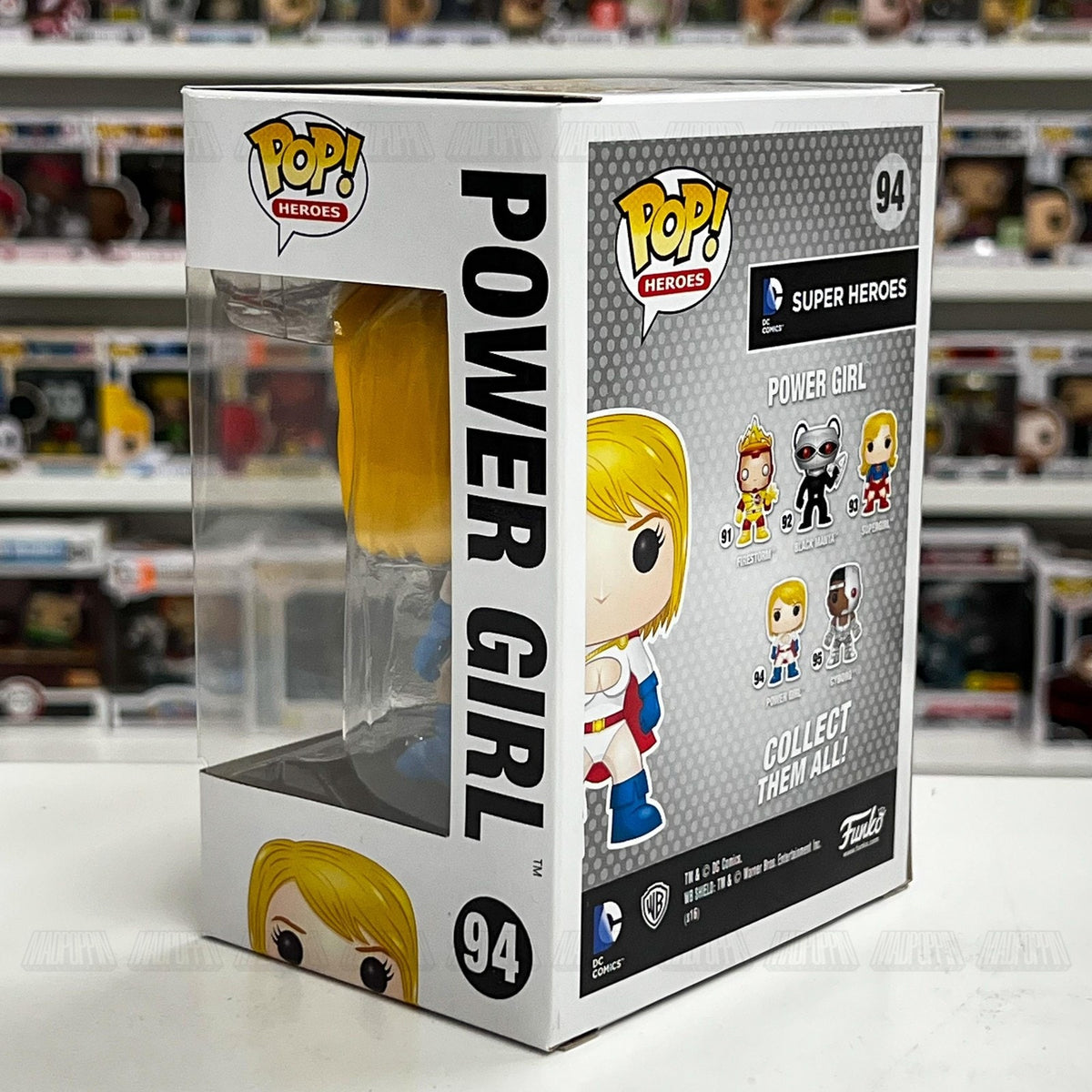 Funko Pop Heroes DC Super Heroes Power Girl 94 Vinyl Figure Collectible New