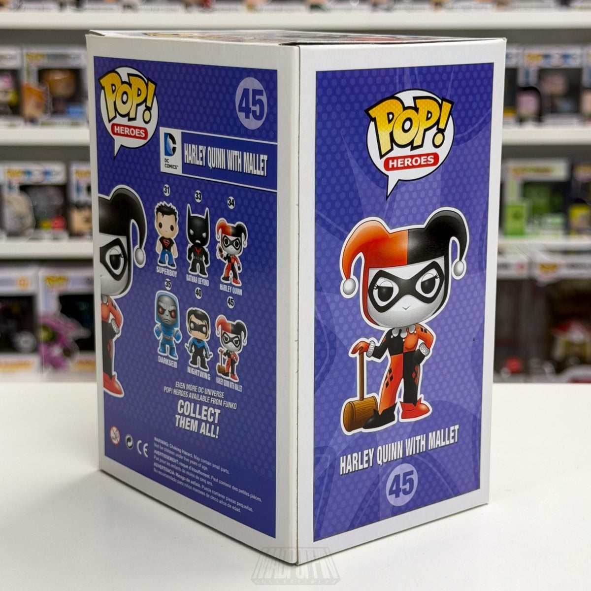 Funko Pop DC Comics Heroes Harley Quinn with Mallet 45 Joker Batman Vinyl Figure