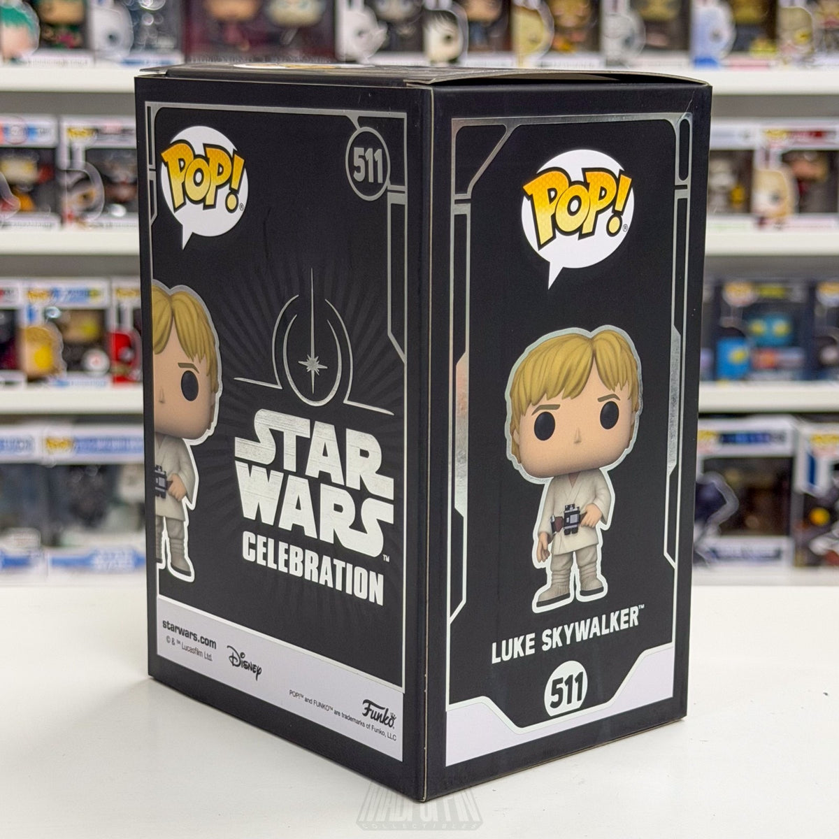 Funko Pop Star Wars Celebration Luke Skywalker 511 OFFICIAL STICKER Vinyl Figure