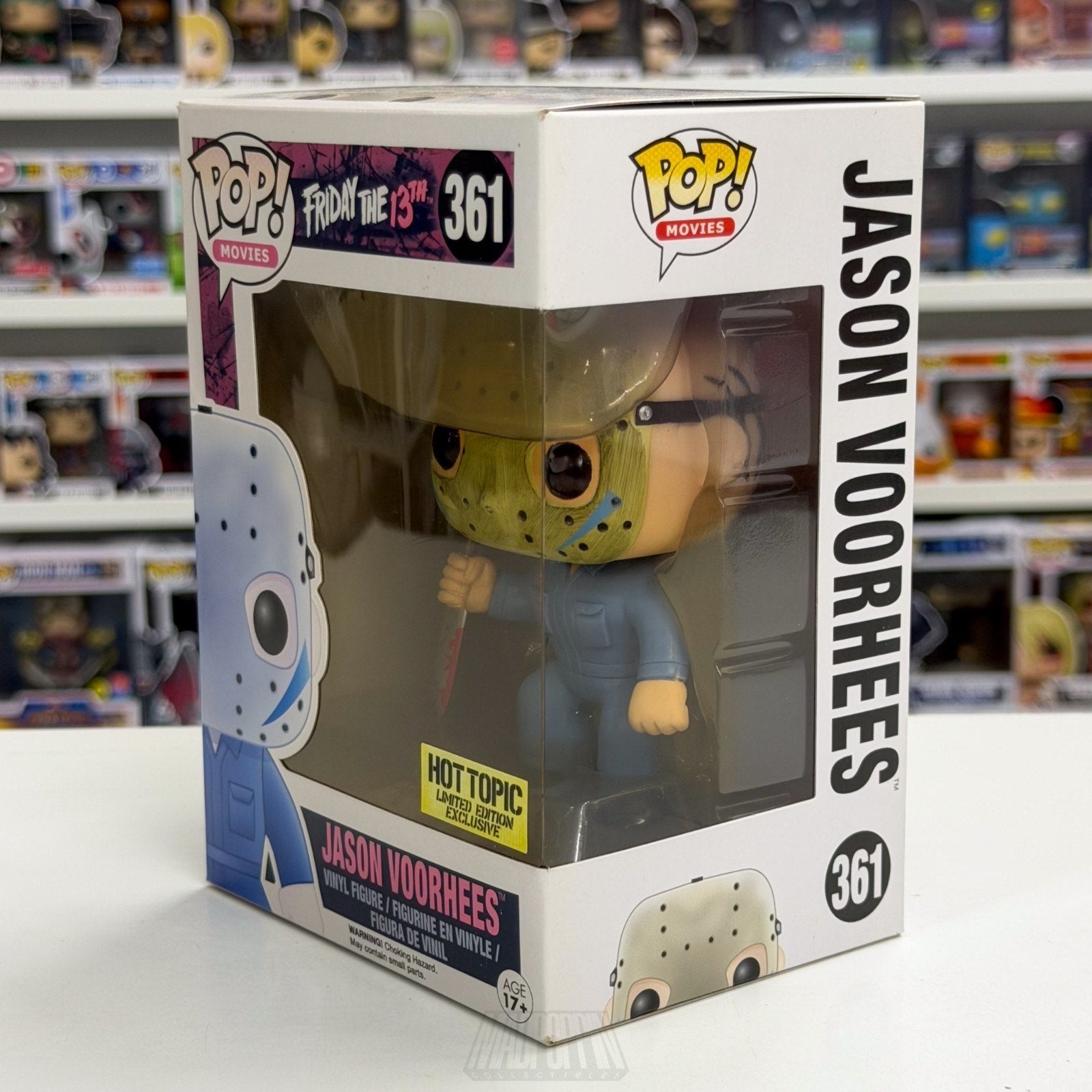 Funko Pop Movies Friday 13th Jason Voorhees Blue Part V Hot Topic 361 Toy Figure