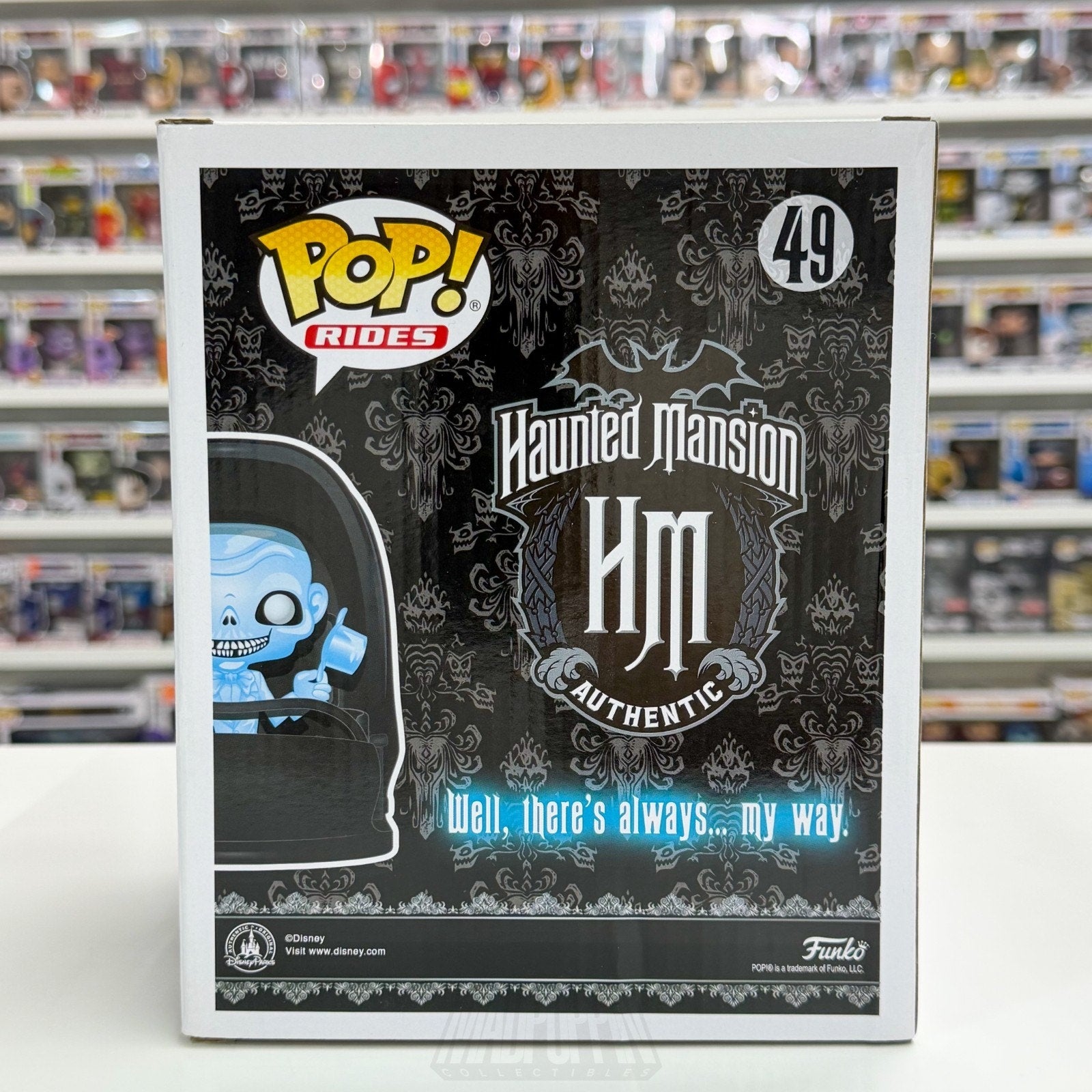 Funko Pop Rides Disney Parks Haunted Mansion Ezra In Buggy 49 Horror Toy Figure
