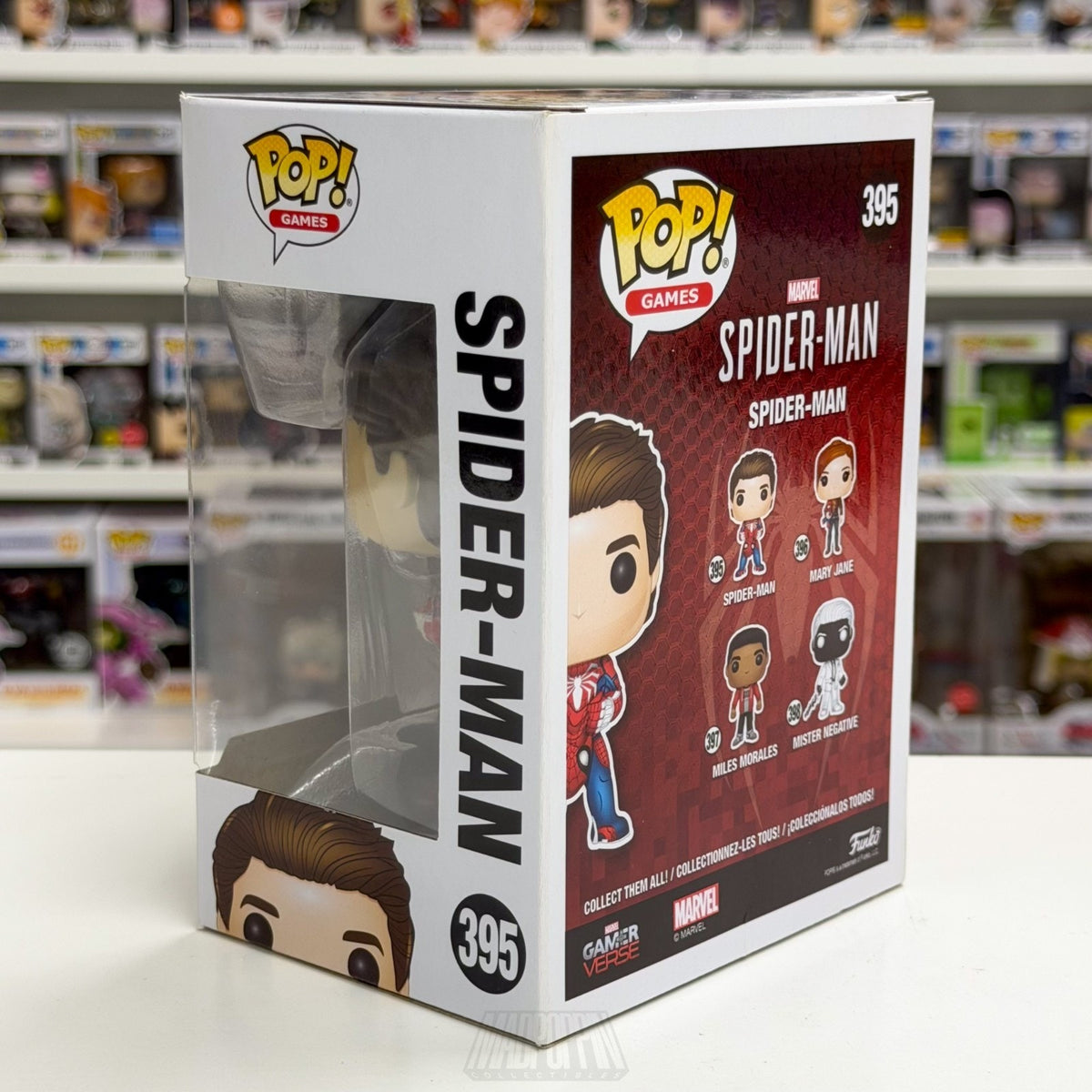 Funko Pop Marvel GamerVerse Spider-Man Peter Parker Unmasked 395 Vinyl Figure