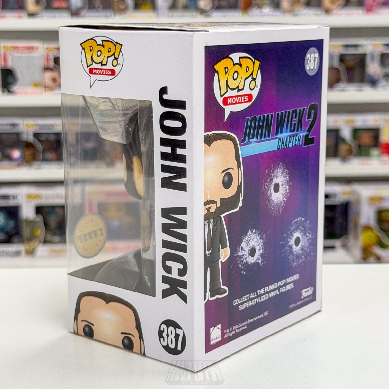 Funko Pop Movies John Wick Chapter 2 Bloody Chase 387 Keanu Reeves Vinyl Figure