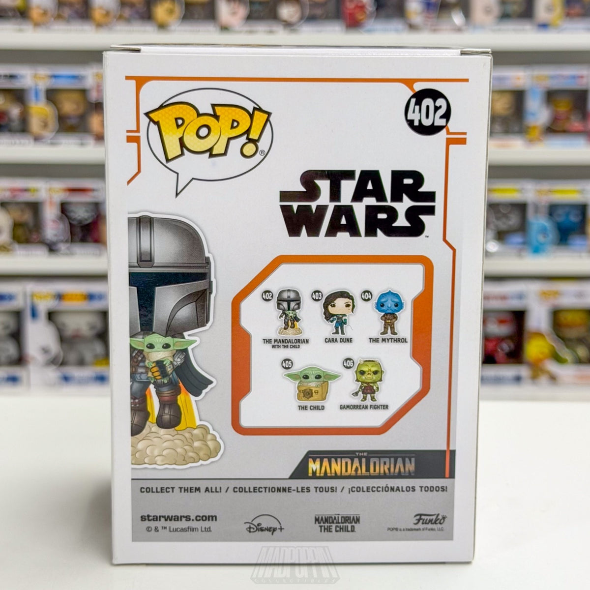 Funko Pop Star Wars The Mandalorian w/The Child 402 Grogu Baby Yoda Vinyl Figure