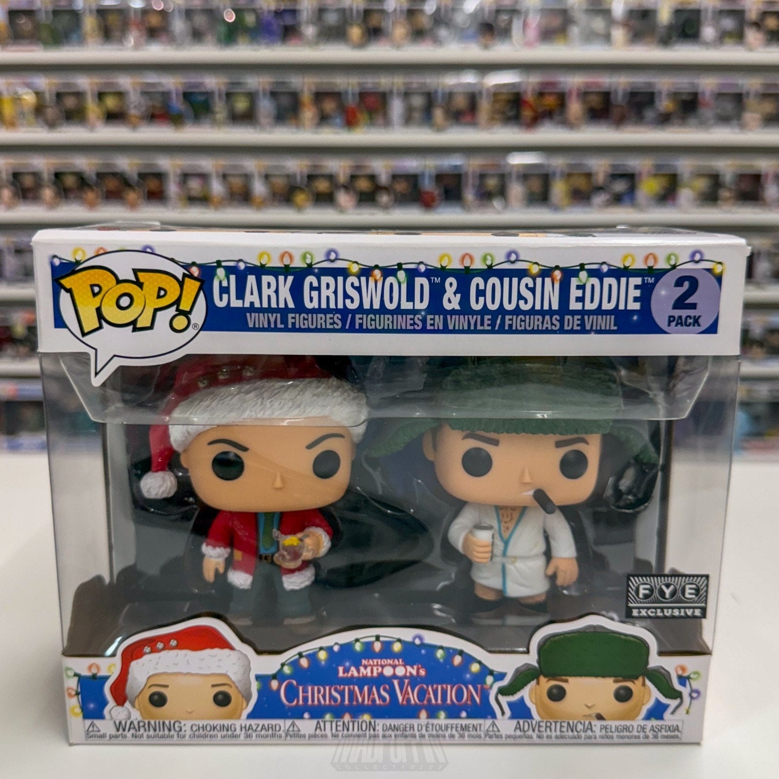 Funko Pop National Lampoons Christmas Vacation Clark Griswold Cousin & Eddie FYE