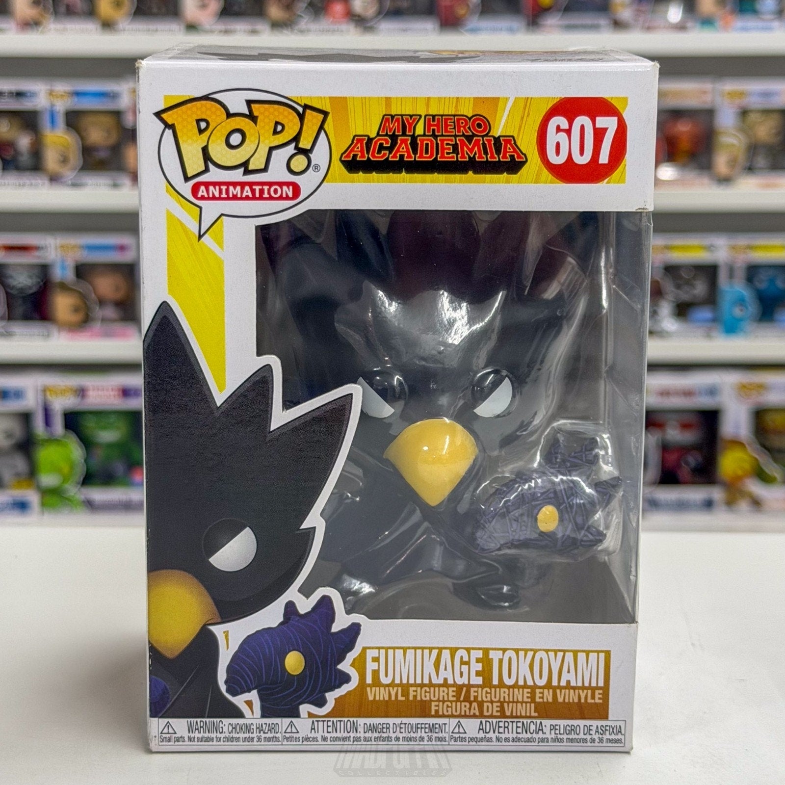 Funko Pop Anime My Hero Academia Fumikage Tokoyami 607 Japan Manga Vinyl Figure