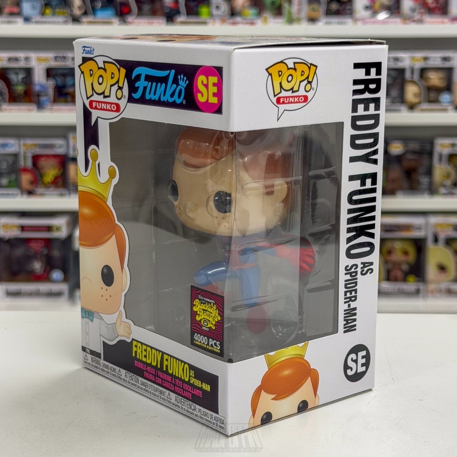 Funko Pop Fundays Blacklight Battle Spider-Man LE 4000 SE Marvel Vinyl Figure