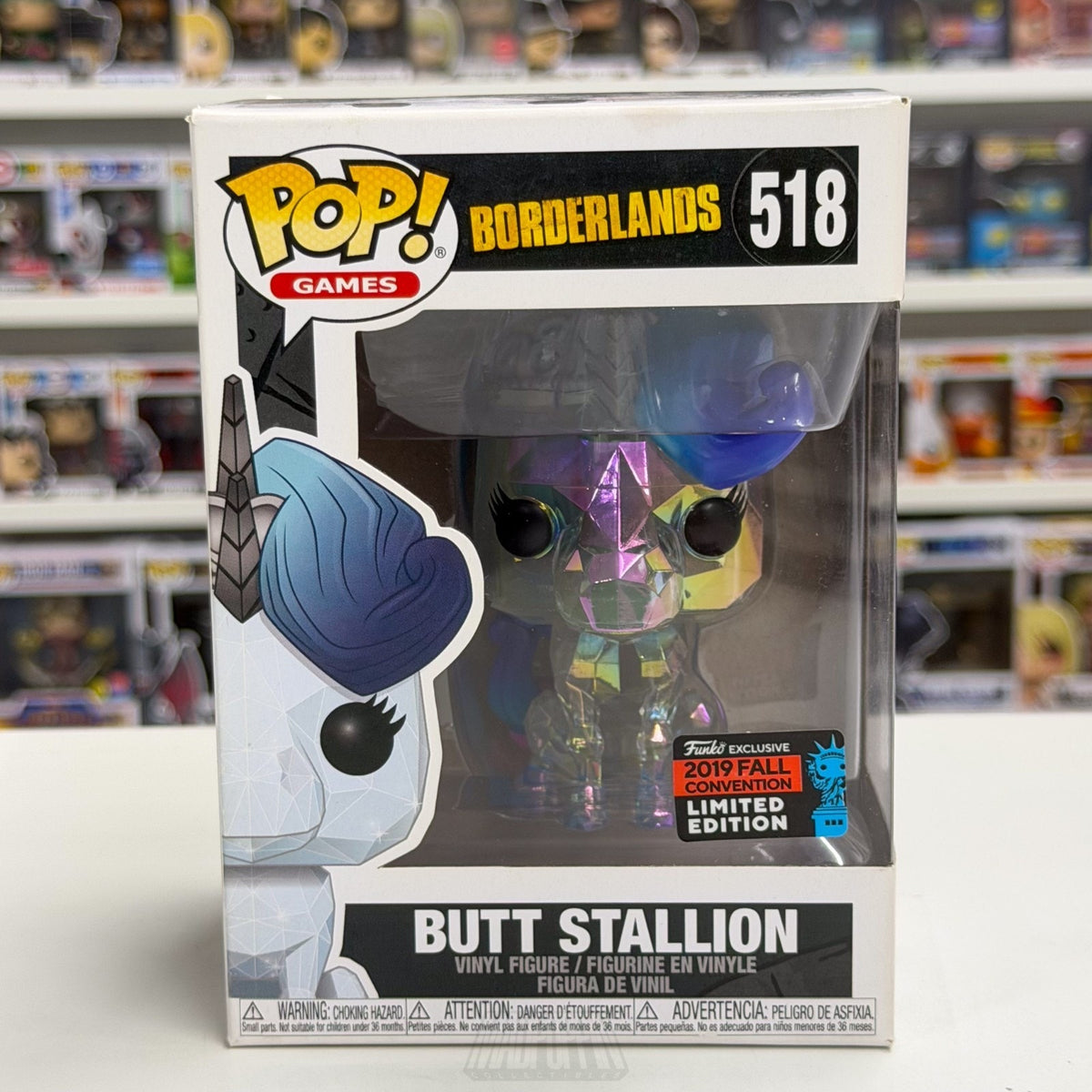 Funko Pop Games Borderlands Butt Stallion NYCC 518 Diamond Pony Toy Vinyl Figure